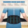 CUEHEAT Brce for Lower Back Pain relief - Lumbar Support Belt for Women, Adjustable Back Support Belt with 5 Stays, Lower Back Brace for Scoliosis, Disc Herniation, Heavy Lifting Work(43-49) view 3