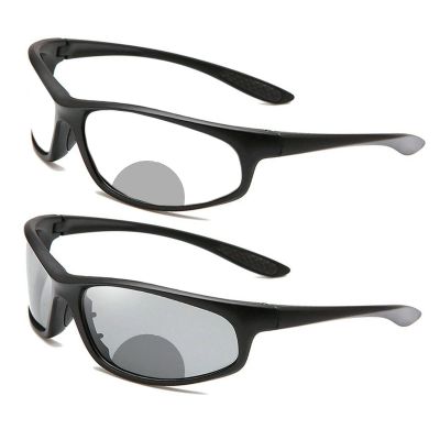 willochra Transition Photochromic Bifocal Reading Glasses For Men and Women Wrap Around Safety Stylish Readers sunglasses Anti Glare (black, 0, multiplier_x)