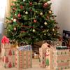 24pcs Christmas Kraft Gift Bags, Christmas Paper Bags with Handles for Gifts Sweets Party Supplies Decor, Medium Assorted Christmas Goody Treat Candy Bags with 8 Designs, 9" x 7.3" x 3.3" view 4