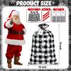 3 Pcs Jumbo Christmas Gift Bags 56'' Extra Large Plastic Christmas Sacks Bags Xmas Giant Gift Bag with Name Tag Card and String for Holiday Wrapping(Black White,Plaid) view 2