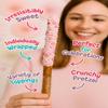 Gender Reveal Pink Chocolate Pretzel Rods with Pink Sprinkles and assorted toppings view 2