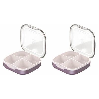 2 Pcs Pill Box Small Sealed Carrier Jewelry Storage Pill Cases for Purse Carrying Medicine Tablet Organizer Weekly Pill Organizer Large Pill Organizer Travel Storage Box Pp