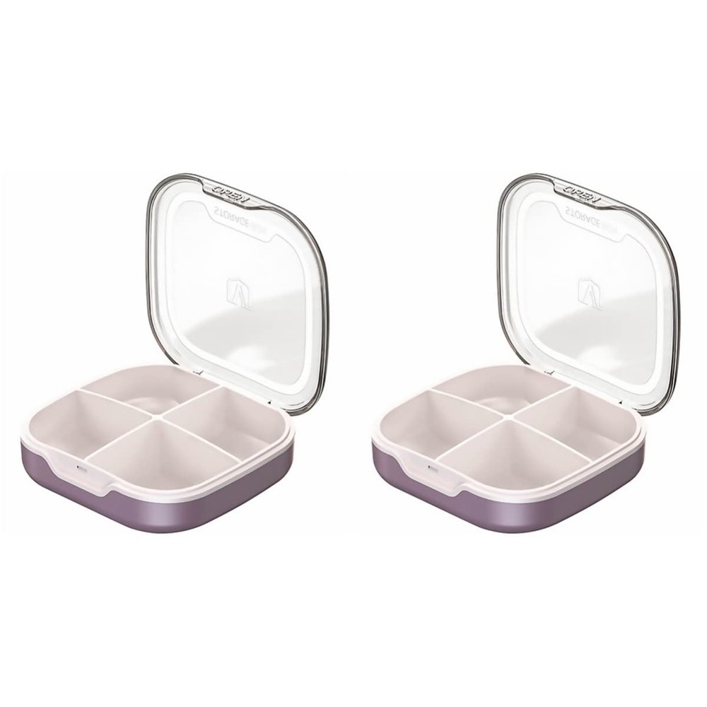 2 Pcs Pill Box Small Sealed Carrier Jewelry Storage Pill Cases for Purse Carrying Medicine Tablet Organizer Weekly Pill Organizer Large Pill Organizer Travel Storage Box Pp