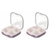 2 Pcs Pill Box Small Sealed Carrier Jewelry Storage Pill Cases for Purse Carrying Medicine Tablet Organizer Weekly Pill Organizer Large Pill Organizer Travel Storage Box Pp view 1