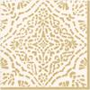 Annika Paper Linen Dinner Napkins in Ivory & Gold - 12 Per Package view 2