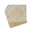 Annika Paper Linen Dinner Napkins in Ivory & Gold - 12 Per Package view 4