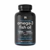 Sports Research Triple Strength Omega 3 Fish Oil - Burpless Fish Oil Supplement w/EPA & DHA Fatty Acids from Wild Caught Fish - Heart, Brain & Immune Support for Men & Women - 1250 mg, 150 ct view 1