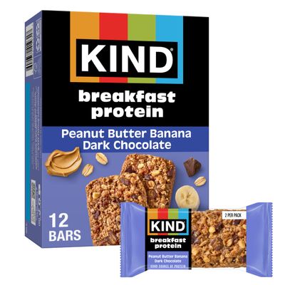 Kind, Bar Protein Breakfast Peanut Butter Banana Dark Chocolate 6 Count, 10.58 Ounce