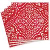 Annika Paper Linen Dinner Napkins in Red - 12 Per Package view 1