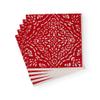 Annika Paper Linen Dinner Napkins in Red - 12 Per Package view 4