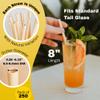 HAY Compostable Drinking Wrapped Straws 8 Inch Jumbo for Smoothies Milkshake Iced Coffee - 250 Count Biodegradable Never Soggy Plant Based Disposable Eco Friendly - Plastic Free Natural Tall Straws view 2