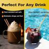 HAY Compostable Drinking Wrapped Straws 8 Inch Jumbo for Smoothies Milkshake Iced Coffee - 250 Count Biodegradable Never Soggy Plant Based Disposable Eco Friendly - Plastic Free Natural Tall Straws view 4
