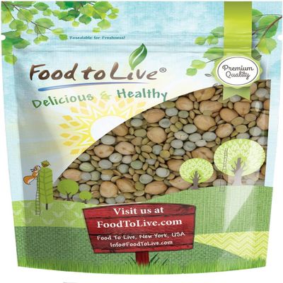 Food to Live Rainbow Sprouting Beans Mix, 1 Pound  Raw, High Germination Rate, Vegan