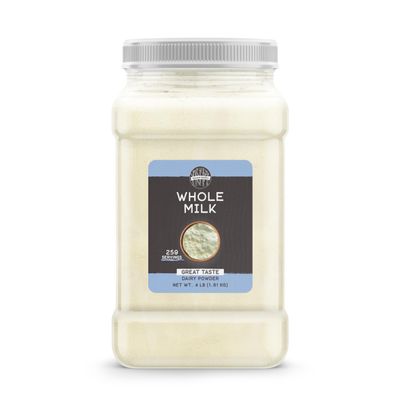 Birch & Meadow 1 Gallon of Whole Milk Powder, Light Sweet Taste, Food Storage (64 Ounce)