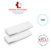 Feronia Packaging Gift Wrap Tie Boxes 14 x 4 1/2 x 3/4 Inch - 2 Pack (White) view 4