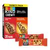 KIND Chewy Granola Bars, Variety Pack, Chocolate Chip and Peanut Butter Chocolate Chip, Gluten Free, 100 Calories, Whole Grains and Oats, 20 Count view 1