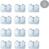 12-Pack, Deep Well Flip-top Clear Contact Lens Cases (12) view 2