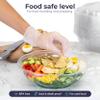 Fit Meal Prep 100 Pack 64 oz Disposable Plastic Clear Salad Bowls with Airtight Lids - To Go for Lunch, Takeout, Party, Catering, Picnic view 3