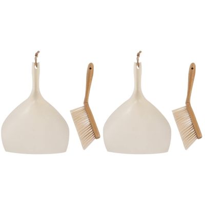 Zerodeko 2sets Mini Broom and Dustpan Set Cleaning Tools for Household and Desktop Use for Quick Cleanup of Dust and Debris Tight Spaces
