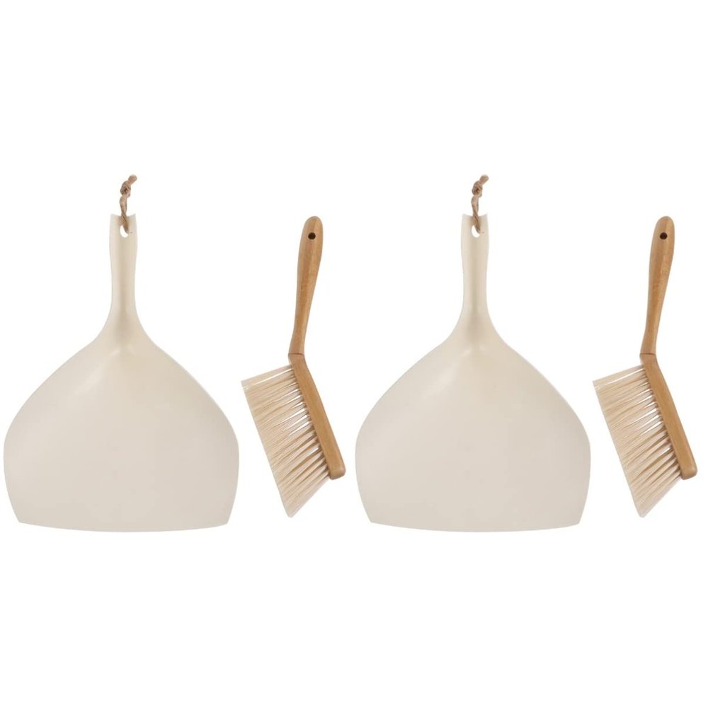 Zerodeko 2sets Mini Broom and Dustpan Set Cleaning Tools for Household and Desktop Use for Quick Cleanup of Dust and Debris Tight Spaces