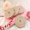 Shapenty Natural Burlap Fabric Ribbon for Wedding Party Home Decoration DIY Craft Christmas Ornaments Bows Making Gift Wrapping, 10.9 Yards of Each Roll, 4 Rolls (3/5 Inch) view 4