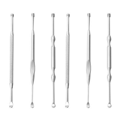 minkissy 6pcs Stainless Steel Ear Wax Removal Tool Ear Spoon for Safe Daily Use for Adults and Boys and Girls for Special Occasions