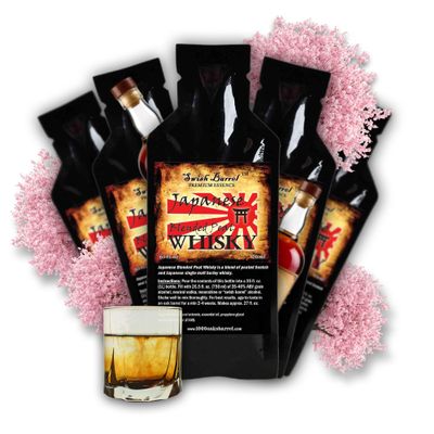 Japanese Peat Whisky Flavoring Essence (5 Pack) Liquor Flavor Refill Packets for Bootleg Kits & Barrel Aging, Swish Barrel Extract for Cocktails, Mixology & Moonshine Distilling, 5 x 20ml (.65oz)