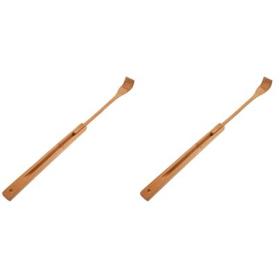 Healifty 2pcs Folding Back Scratcher for Home Use Handmade Scratching Tool for Natural Construction for and Relaxation