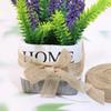 Shapenty Natural Burlap Fabric Ribbon for Wedding Party Home Decoration DIY Craft Christmas Ornaments Bows Making Gift Wrapping, 10.9 Yards of Each Roll, 4 Rolls (3/4 Inch) view 3