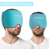 General Medi Headache & Migraine Ice Wrap Cap, Cold Therapy Migraine Relief Hat, Headache Ice Hat Cold Compress, Great for Puffy Eyes, Tension, Sinus & Stress Relief (Blue) view 3