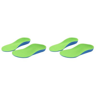 Beaupretty 2pairs Boy Girl Orthotic Insoles for Arch Support Cushion for Foot Care Pediatric Arch Support Pads Comfortable and Breathable Design for Boys and Girls