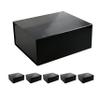 CECOBOX - Gift Boxes with Lids for Presents 13''x10.75''x5.5'' - Glossy, Collapsible Magnetic Closure Gift Box - Groomsmen & Bridesmaid Proposal Boxes, Wedding, PR, Birthdays, Holidays (Black) view 1
