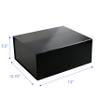 CECOBOX - Gift Boxes with Lids for Presents 13''x10.75''x5.5'' - Glossy, Collapsible Magnetic Closure Gift Box - Groomsmen & Bridesmaid Proposal Boxes, Wedding, PR, Birthdays, Holidays (Black) view 2
