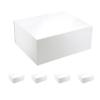 CECOBOX - Gift Boxes with Lids for Presents 13''x10.75''x5.5'' - Glossy, Collapsible Magnetic Closure Gift Box - Groomsmen & Bridesmaid Proposal Boxes, Wedding, PR, Birthdays, Holidays (White) view 1