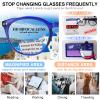 MARE AZZURO Large Round Bifocal Reading Glasses +2.75 Women Blue Light Blocking Readers 1.00 1.25 1.50 1.75 2.00 2.25 2.50 2.75 3.00 3.50 (Blue, 2.75) view 3
