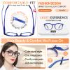 MARE AZZURO Large Round Bifocal Reading Glasses +2.75 Women Blue Light Blocking Readers 1.00 1.25 1.50 1.75 2.00 2.25 2.50 2.75 3.00 3.50 (Blue, 2.75) view 4