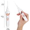 Safety Electric Cordless Vacuum Earwax Remover Ear Wax Removal Cleaner Painless Cleaning Tool Kit with LED Light Powerful Suction for Adults Kids,White view 2