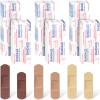 Yinder 300 Pcs Skin Tone Bandages Shade Flexible Fabric Adhesive Bandages Pack for First Aid Protect Cuts Scrapes Scratches, 2 Sizes(Colorful) view 1
