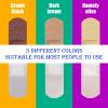 Yinder 300 Pcs Skin Tone Bandages Shade Flexible Fabric Adhesive Bandages Pack for First Aid Protect Cuts Scrapes Scratches, 2 Sizes(Colorful) view 3