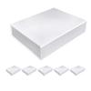 CECOBOX - Gift Boxes with Lids for Presents 14.3x10.75x3 - Glossy, Collapsible Magnetic Closure Gift Box - Groomsmen & Bridesmaid Proposal Boxes, Wedding, PR, Birthdays, Holidays (White) view 1