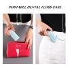 Dental Floss Portable Case, Storage 10 Picks Adult Floss in Box. The Best Tool for Cleaning Teeth and Oral Care. Portable Travel Floss is Perfect for Dinners, Dating, Travel, Hotels. (Blue) view 4
