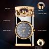 Amposei 2022 Creative Dial Rocker Arm Inflatable Lighter With Electric Watch, Windproof Portable Candle Lighter for Cooking BBQs, Pocket Torch Gift Box, Best Boyfriend Gifts (Gold) view 3