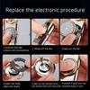 Amposei 2022 Creative Dial Rocker Arm Inflatable Lighter With Electric Watch, Windproof Portable Candle Lighter for Cooking BBQs, Pocket Torch Gift Box, Best Boyfriend Gifts (Gold) view 4