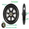 6 Inch Solid Wheel Replacement for Wheelchairs, Rollators, Walkers,Walker rollator Replacement Rear Wheel 6 inch,Applicable Models: FGA33677000, MDS808200F3B, 4250-CB, 4350-BW, etc.(1Ea,Black) view 4