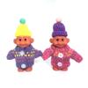 2 Pack Cute Troll Dolls Lighter Case Silicone Funny Mini Dolls Lighter Sleeve with Sweater &Hat for 3.2in Regular Lighter (Lighter not Included) (Purple & Pink) view 2