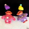 2 Pack Cute Troll Dolls Lighter Case Silicone Funny Mini Dolls Lighter Sleeve with Sweater &Hat for 3.2in Regular Lighter (Lighter not Included) (Purple & Pink) view 4