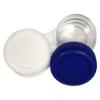Screw top Contact Lens Cases, Blue/White, 12/Pack view 2
