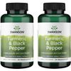 Swanson Premium- Turmeric & Black Pepper - Antioxidant, Digestion & Joint Support - 90 Veg Caps (2 Pack) view 1