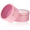 Abaodam 2pcs Round Present Boxes with Clear Lid Nesting Boxes Arrangement Box Candy Container Wrap Supplies for Wedding Valentine Pink view 1