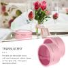 Abaodam 2pcs Round Present Boxes with Clear Lid Nesting Boxes Arrangement Box Candy Container Wrap Supplies for Wedding Valentine Pink view 4
